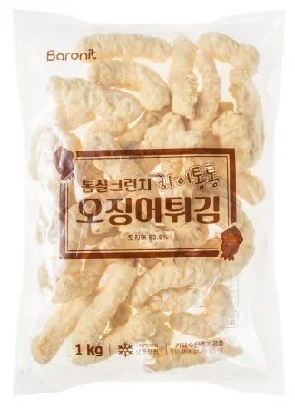 에어프라이어 냉동 후라이드 통살 크런치 오징어튀김 1Kg 이미지