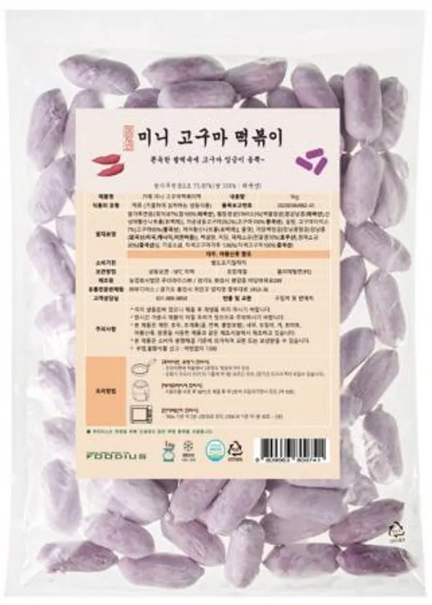 가예 미니 고구마떡볶이떡 1Kg 이미지