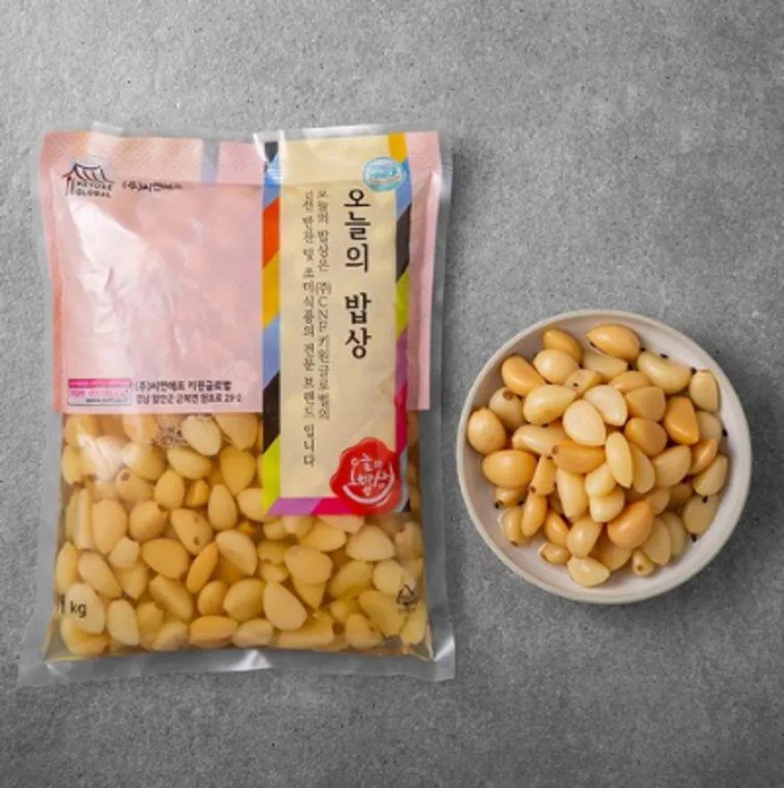 HACCP 국내생산 밑반찬 알마늘 절임 1KG 이미지