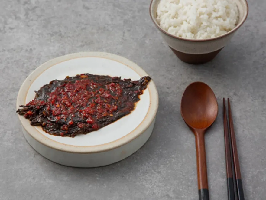 HACCP 국내생산 밑반찬 양념깻잎 무침 1KG 이미지