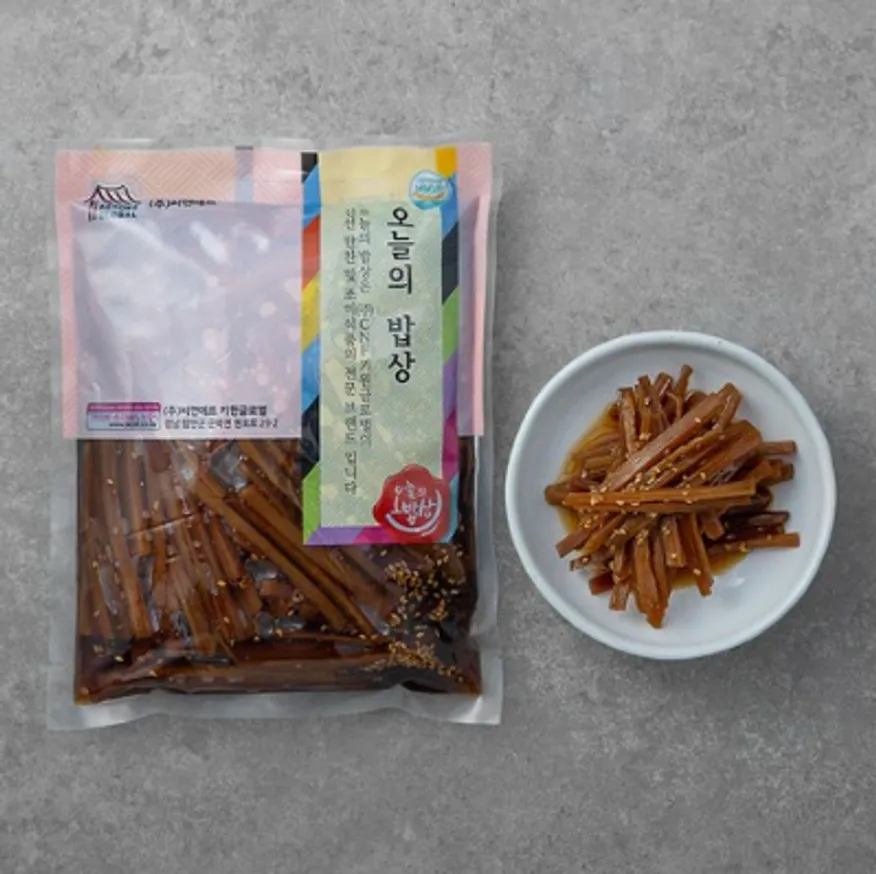 HACCP 국내생산 밑반찬 양념 우엉 1KG 이미지