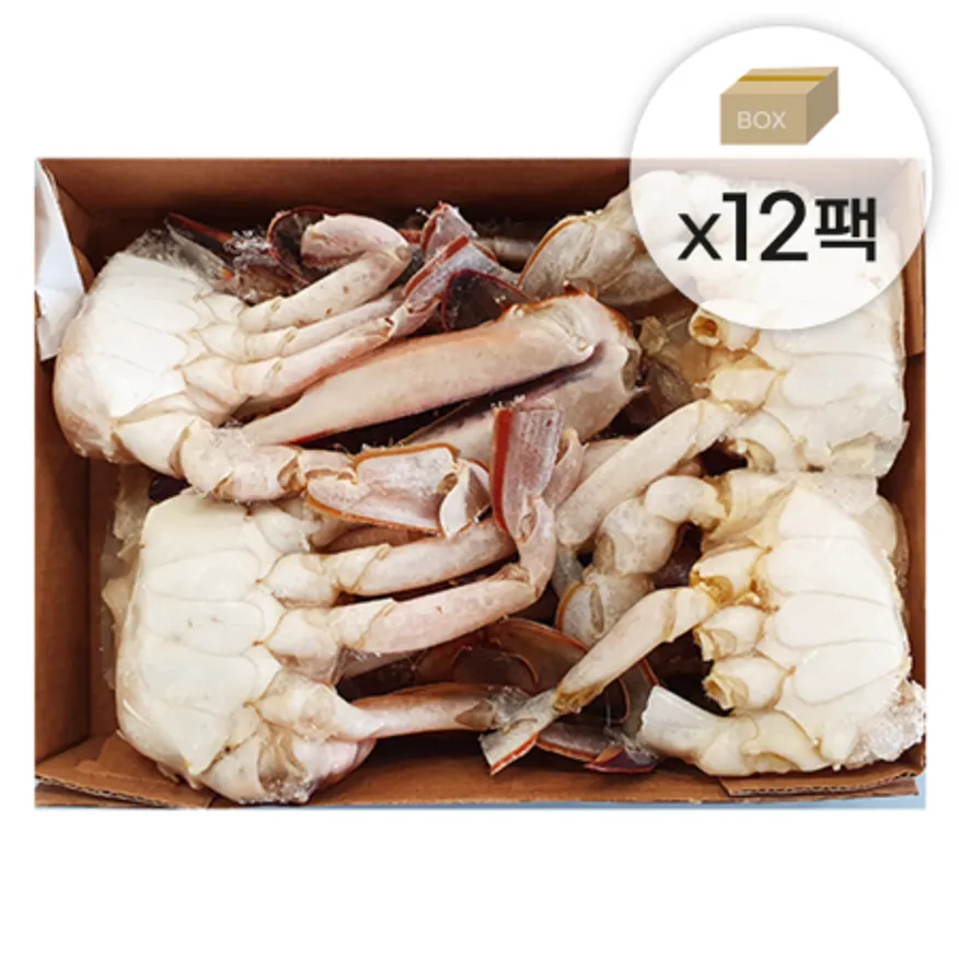 냉동 절단꽃게 3L 5.4kg(450gx12팩) 한팩당 8조각내외 손질꽃게 이미지