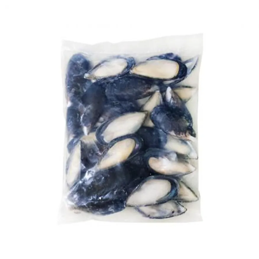 냉동 손질 세척 자숙 블랙 홍합 800g 반탈각 이미지