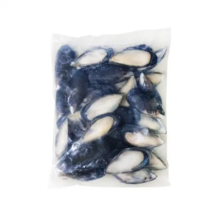 냉동 손질 세척 자숙 블랙 홍합 800g 반탈각 이미지