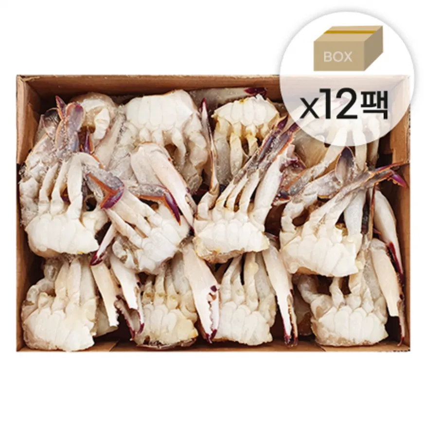 냉동 절단꽃게 손질꽃게 S 5.4kg(450gx12팩) 한팩당 25조각내외 이미지