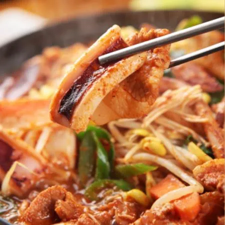 국내산 손질 오징어채 10kg(1kg*10ea) 냉동 볶음용 오징어 슬라이스 이미지