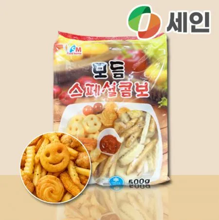 에스엠푸드 스페셜 모듬감자튀김 500g 모듬 스페셜콤보 감자 튀김