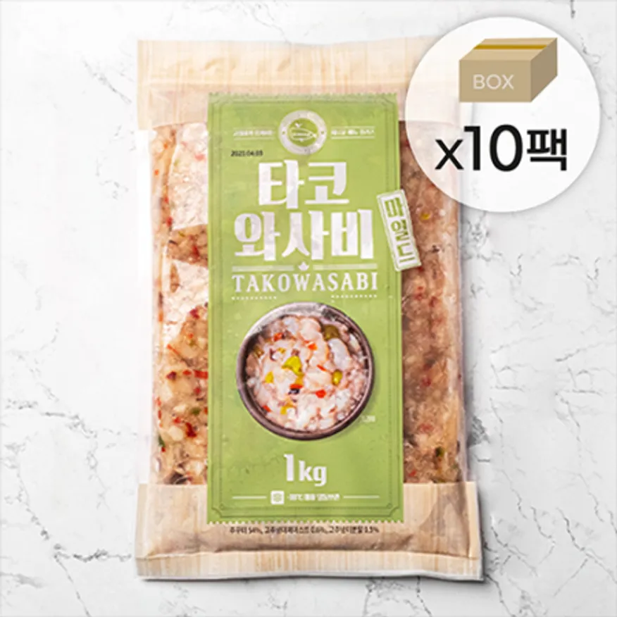 고래미 타코와사비 마일드 1박스10kg(1kgx10팩) 이미지