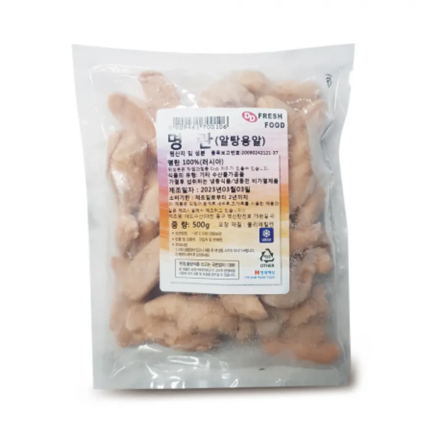 알탕용 냉동 명란 500g 알탕알 알찜 매운탕 재료 명태알 이미지