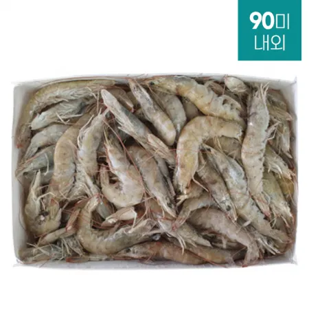 페루 흰다리새우 2kg(40-50) 90마리 내외 냉동통새우 이미지