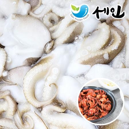 최상급 절단 쭈꾸미 2L 900g 냉동 손질쭈꾸미