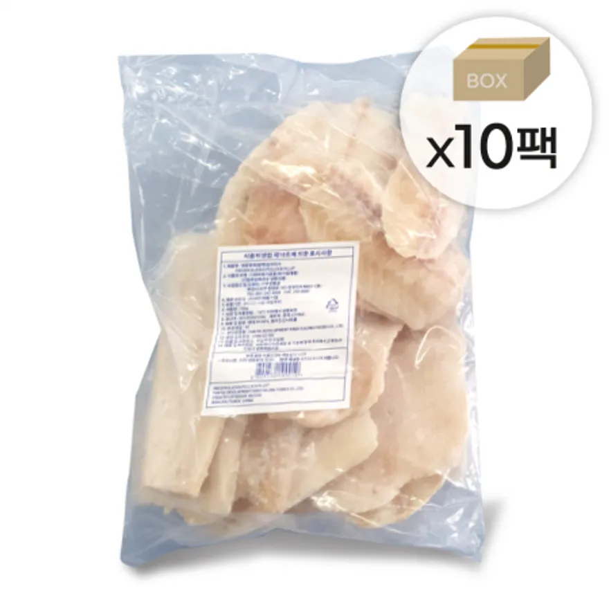명태포 동태포 슬라이스 1박스7kg (700gx10팩) 냉동 전감용 동태 이미지
