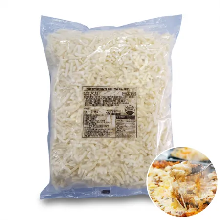 모짜렐라 치즈 2.5kg 자연치즈50% 가공치즈 A-55 한국유업 치즈가루 피자치즈