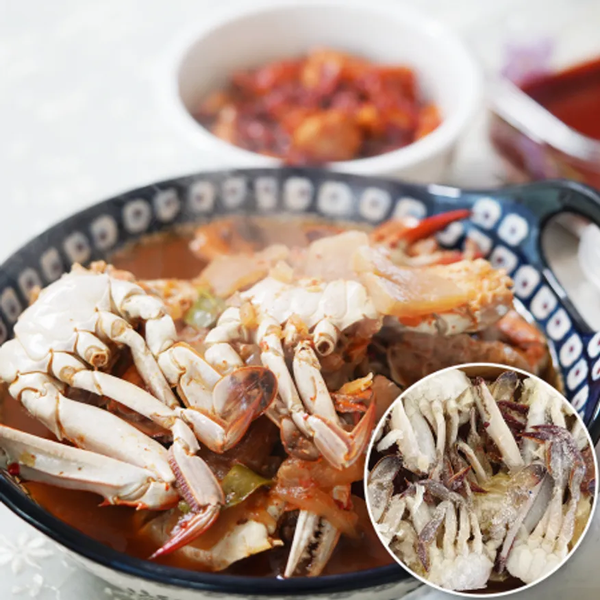 A급 난통 절단꽃게 3L 5.4kg (450gx12팩) 냉동 손질꽃게 이미지