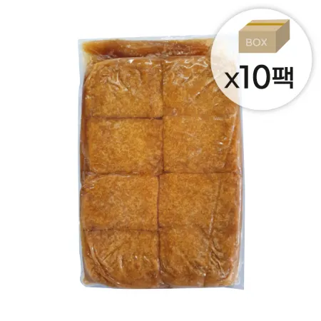 일본 사각조미유부 1박스9kg (900gx10팩) 한팩당40매 냉동유부 초유부