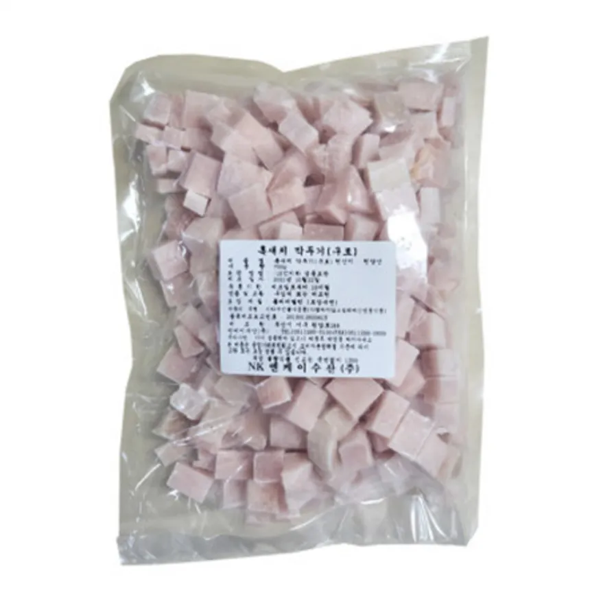 참치회 흑새치 회 깍두기 1kg*1팩 회덮밥용 참치 이미지