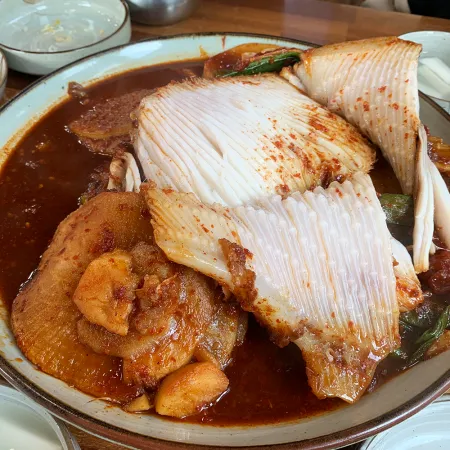 냉동 탈피 가오리날개 10kg 손질 구이 무침 찜 조리용 이미지