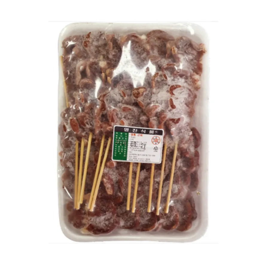 품질좋은 국내산 염통꼬치 1kg 50개 캠핑요리 이미지