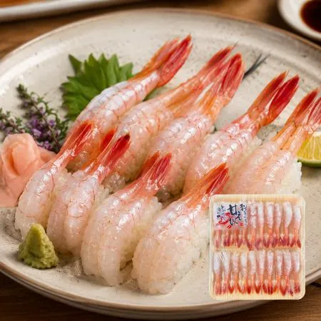 아마에비 단새우 2L 20미(80g) 캐나다산 홍새우 횟감용 이미지