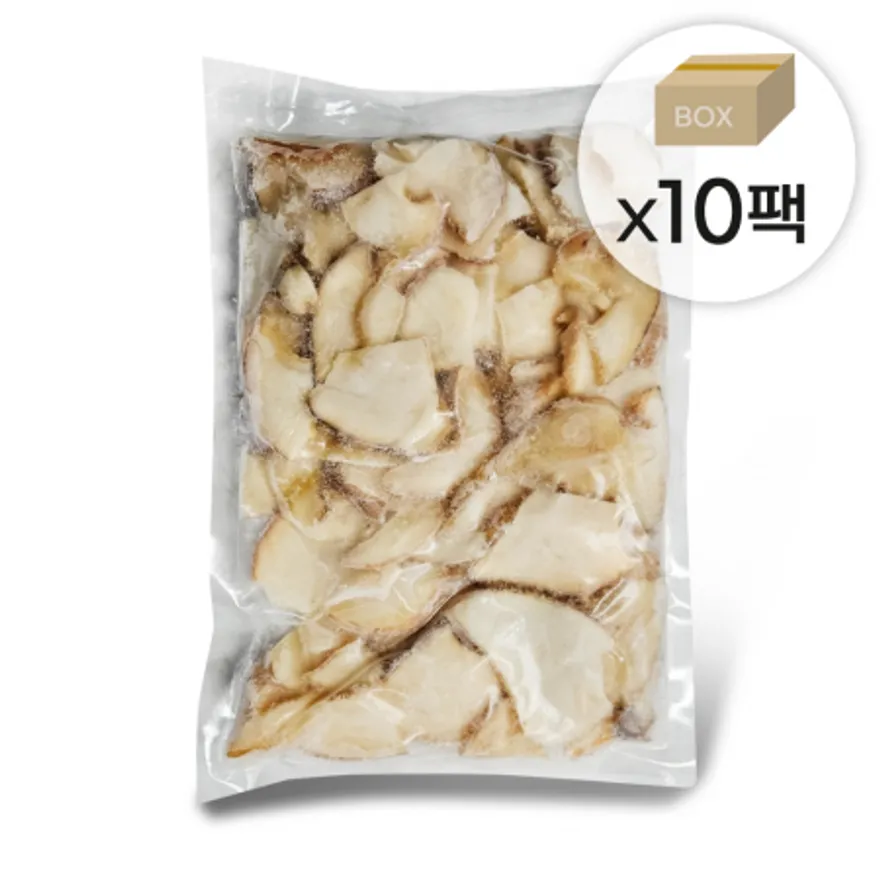 냉동 자숙 위소라 슬라이스 1박스5kg (500gx10팩) 위고동살 소라살 이미지