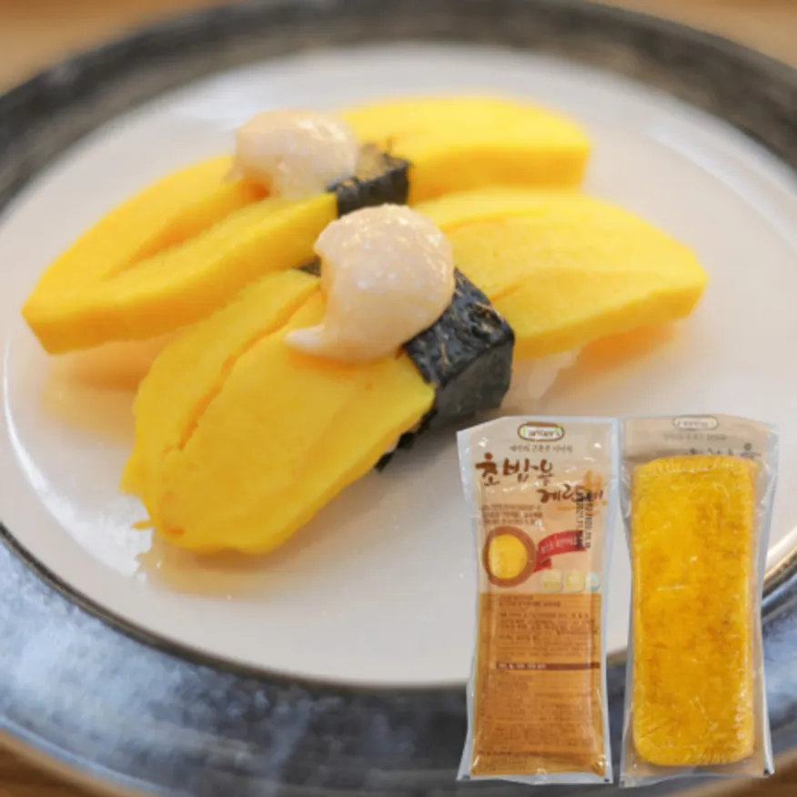 초밥용 계란말이 슬라이스 500g*1팩 파머스 초계란 초밥재료 이미지