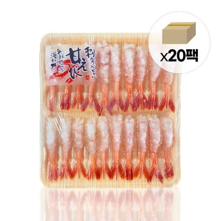 초밥용 아마에비 단새우 2L 1.6kg (80gX20ea) 캐나다산 홍새우 횟감용