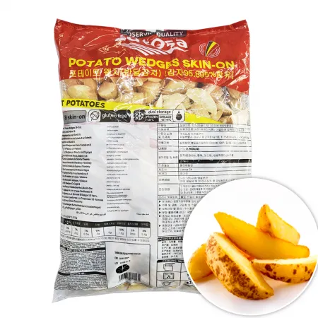 루토사 웨지 반달 감자 2kg 냉동감자튀김