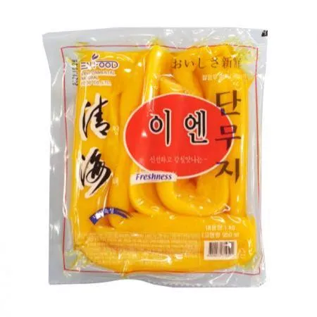 이엔푸드 통단무지 1kg 압축 단무지 이미지