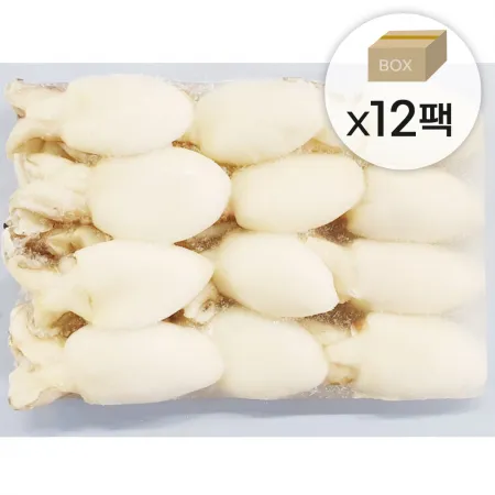 미니 갑오징어 40/60 2.4kg(200gX12ea) 냉동 손질 베이비이까