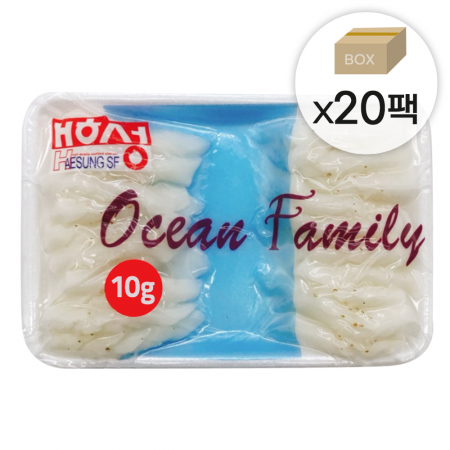 초밥용 솔방울한치 1박스2.4kg (120gx20팩) 한팩당10g*20pcs
