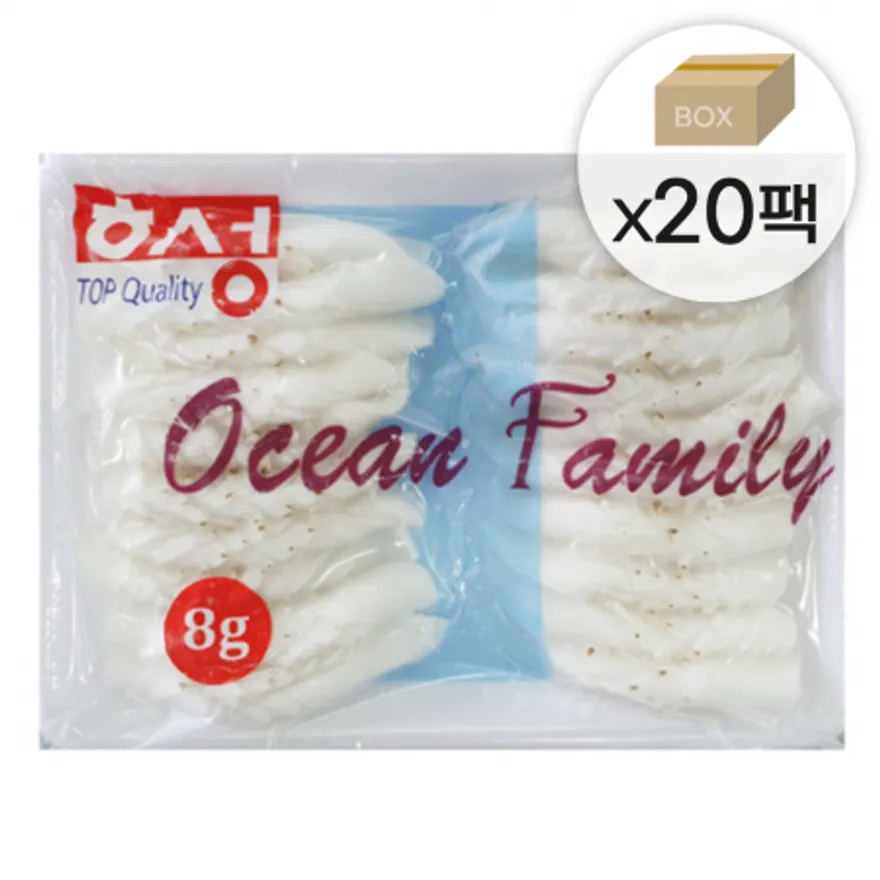 해성 초밥용 초한치 솔방울 한치 1박스3.2kg (160gx20팩) 한팩당8g*20pcs 이미지