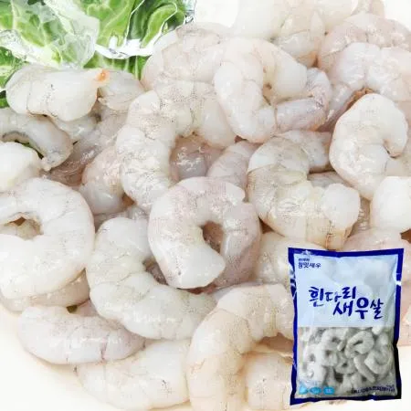 냉동 생새우살 71/90 200g 백새우 흰다리 백새우살