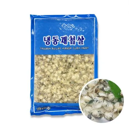 자숙 재첩살 500g 냉동 조개살 재첩국