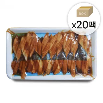 초밥용 양념장어 1박스2.4kg (120gx20팩) 한조각당6g내외