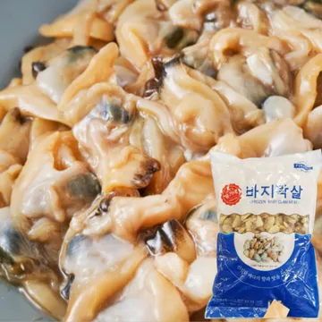 자숙 바지락살 1kg 냉동 깐 바지락살 조개살