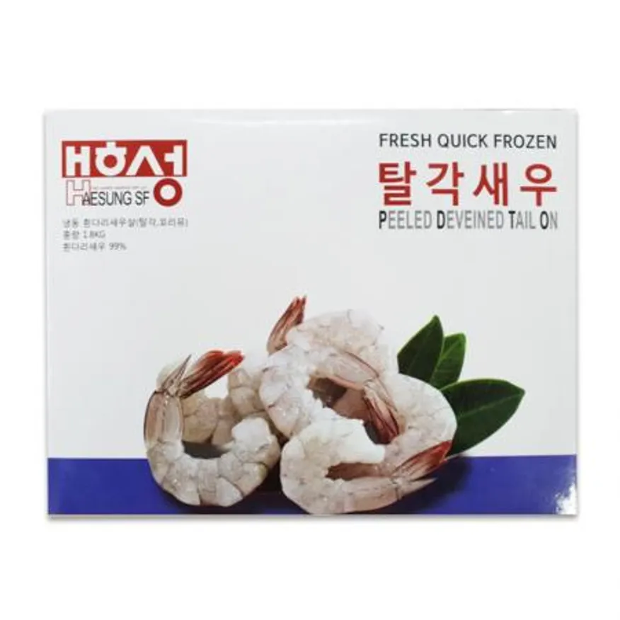 생칵테일새우 1.8kg 31/40 140미내외 냉동새우 두절탈각새우 이미지