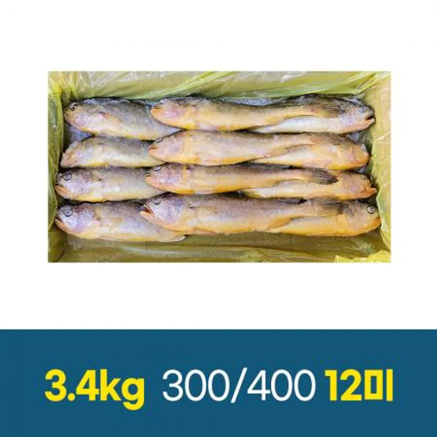 냉동 부세 조기 3.4kg 12미 한박스 이미지