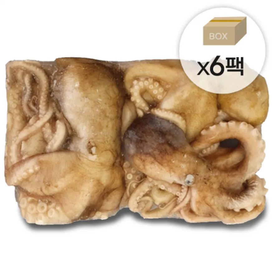 냉동 활낙지 300UP 1박스5.1kg (850gx6팩) 한팩당 3미내외 이미지