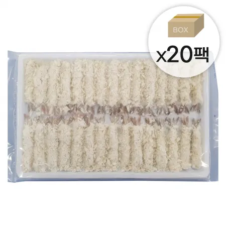 왕새우튀김 1박스7.2kg (360gx20팩) 한팩당12gx30미 빵가루새우