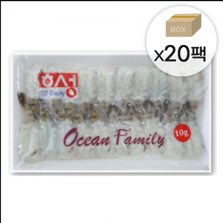 초밥용 청미새우 1박스4kg (200gx20팩) 한팩당10gx20미