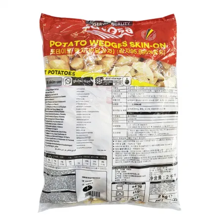 루토사 웨지 반달 감자 2kg 냉동감자튀김 이미지