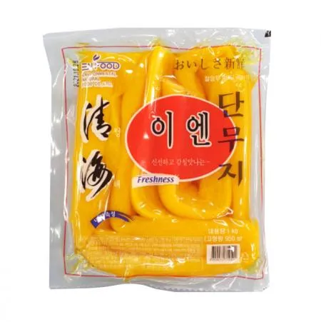 이엔푸드 통단무지 1kg 압축 단무지 이미지