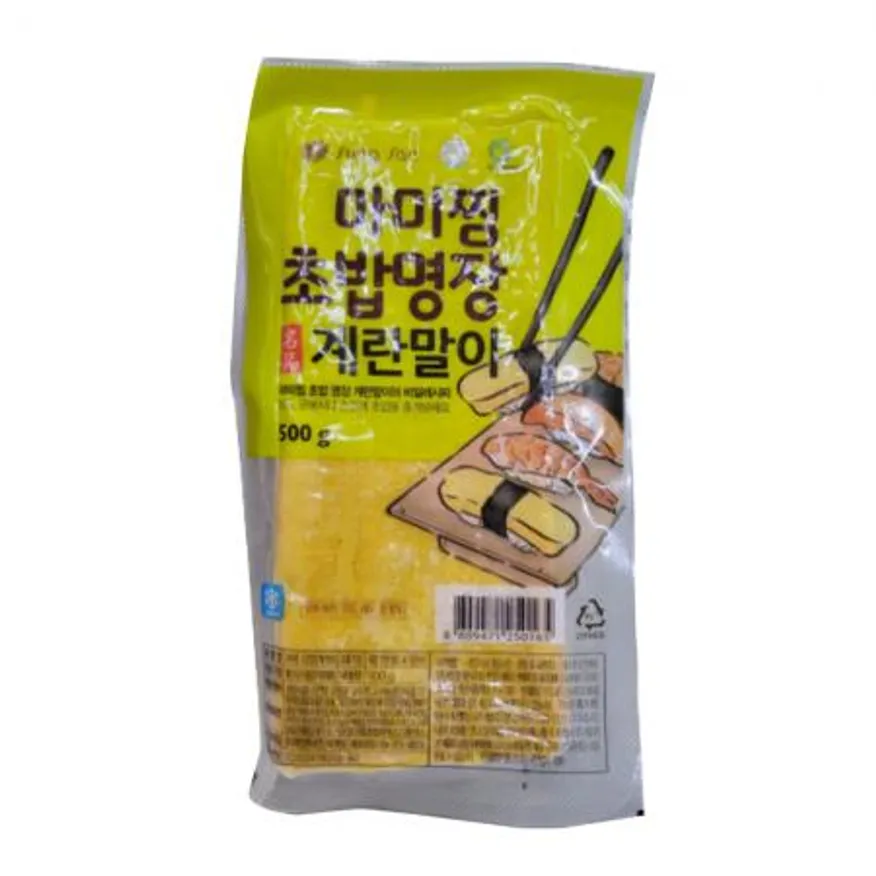 초밥용 계란말이 500g*1팩 슬라이스 마미찜 초밥재료 이미지