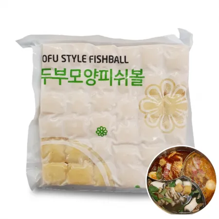 냉동 두부모양피쉬볼 1박스5kg (500gx10팩) 이미지