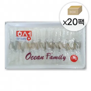 초밥용 백미새우 1박스4kg (200gx20팩) 한팩당10g*20미 생새우 초밥재료