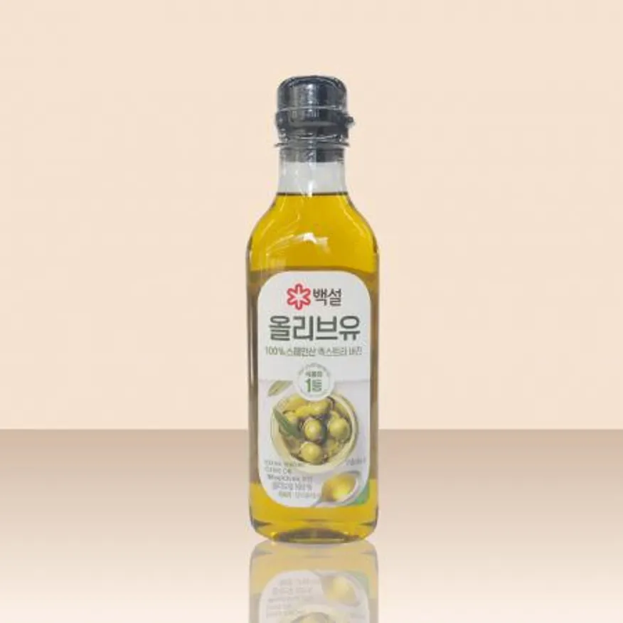 백설 올리브유 100% 엑스트라버진 500mL 이미지