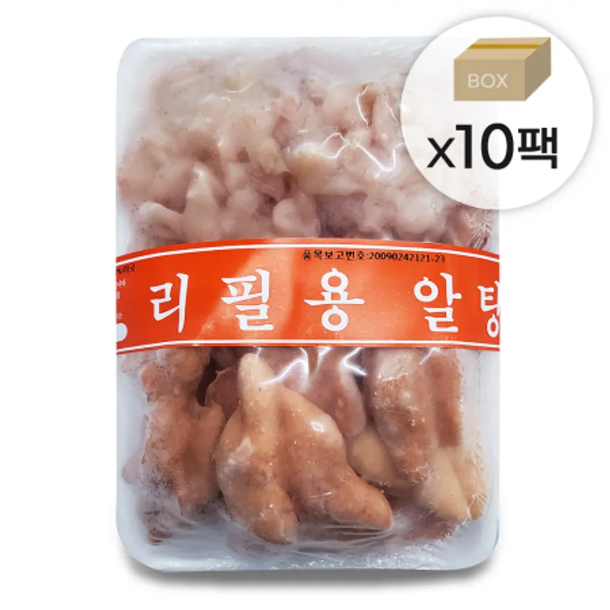 리필용 알탕재료 1박스 4kg(400gx10팩) 알탕알 명란+곤이 알탕용 이미지