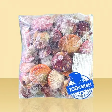 국산 홍가리비 냉동 가리비 조개 1kg 이미지