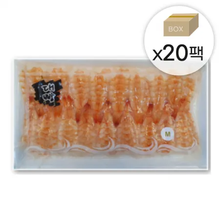 초밥용 자숙새우 M 1박스3.2kg (160g*20팩) 초새우