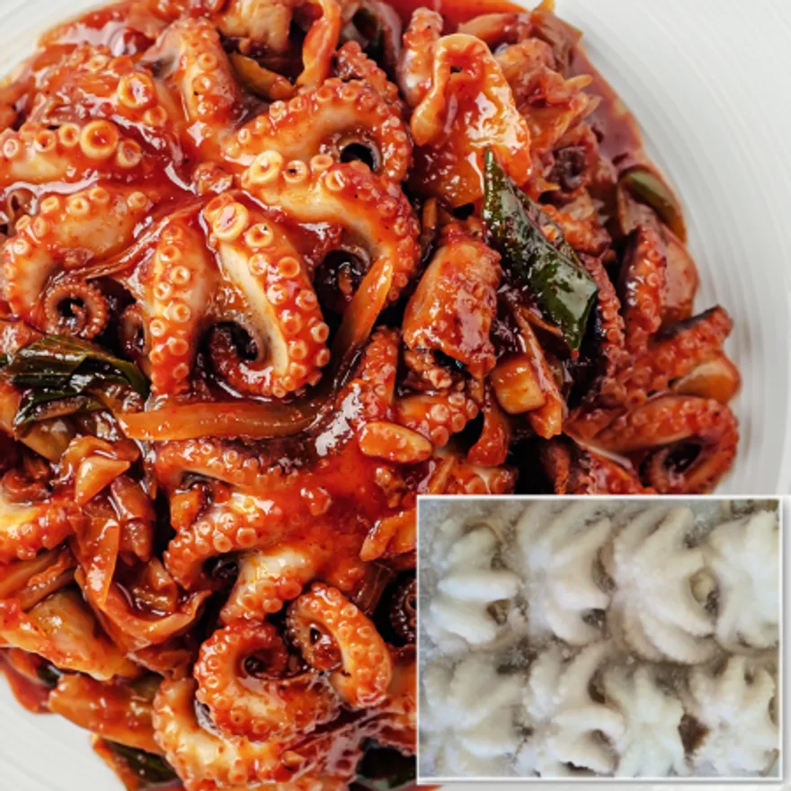 손질 쭈꾸미 8미 2.4kg (12ea*200g) 냉동 생물쭈꾸미 이미지